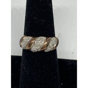 Victoria Townsend MCR12680 18K Gold-Plated Sterling Silver Ring MSRP $200 JW18